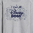 thumbnail image 3 of Disney Classics - Cats & Dogs - I Want All The Disney Dogs - Men's Long Sleeve T-Shirt, 3 of 5
