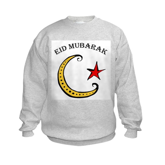CafePress - Eid Mabarak Kids Sweatshirt - Kids Sweatshirt, Youth Crew Neck Sweatshirt