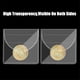 thumbnail image 4 of 150Pcs Single Pocket Coin Flip Coin Sleeves Holders Clear PVC Coin Protectors Plastic Coin Holders (2.2 X 2 Inch Round), 4 of 5