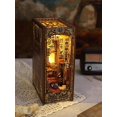 thumbnail image 4 of AMERTEER Wooden Puzzle Bookend  Creative 3D Bookend Building Set with Light DIY Book Nook Kit Decorative Bookend Mold Magic Dollhouse Bookshelf Home Decorative, 4 of 11