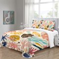 thumbnail image 4 of Home Bedding Set Fish Shell Comforter Cover Set Teen Adult Creative Seafloor Bedspreads,Queen (90"x90"), 4 of 5