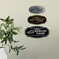 thumbnail image 2 of Victorian Shoes Off Please (Sneaker) Sign (Ivory/Dark Brown) - Small, 2 of 5