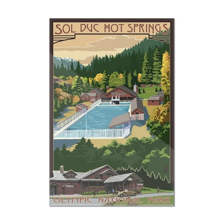 Sol Duc Hot Springs, Olympic National Park, Washington - Lantern Press Poster (8x12 Acrylic Wall Art Gallery