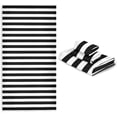 thumbnail image 7 of SKYSONIC 3 Pack Towel Black & White Stripes Cotton Bath Towel Set (1 Bath Towel, 1 Hand Towel, 1 Washcloth) for Bathroom, Super Soft and Quick Dry Towels, 7 of 7