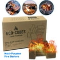 Eco Cubes Fire Starter Squares Great Lighter for Chimney, Charcoal