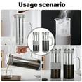 thumbnail image 2 of Tizuqe Effective Cold Brew Coffee Machine Artistic Cold Brew Coffee Jug with Removable Filter Effective Glass Coffee Maker, 2 of 20