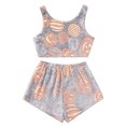 thumbnail image 2 of Halloween Under $ 10 Women Pajama Sets Women Fun Print Tank Top Set Shorts Comfort Sleep Summer Pajamas for Women Set, 2 of 6