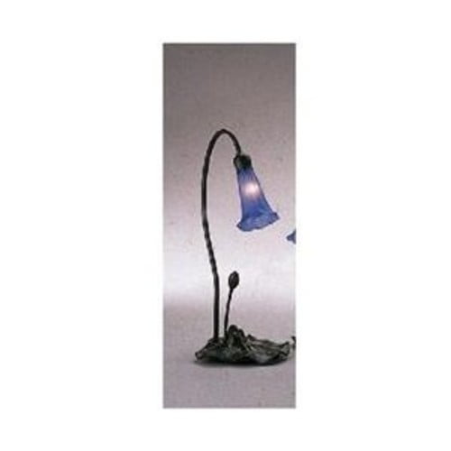 Meyda Tiffany - 12500 - One Light Accent Lamp - Blue Pond Lily - Bronze-19pack