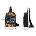 thumbnail image 4 of Lsque Sunflower Welcome A Pattern Chest Package – Foldable Waterproof Chest Bag with Adjustable Shoulder Strap, Double Zipper Compartments & D-Buckle Design, 4 of 7