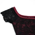thumbnail image 3 of Slemon Women's Ballet Leotard, Square Neck Floral Lace Cap Sleeve Dance Bodysuit, 3 of 8