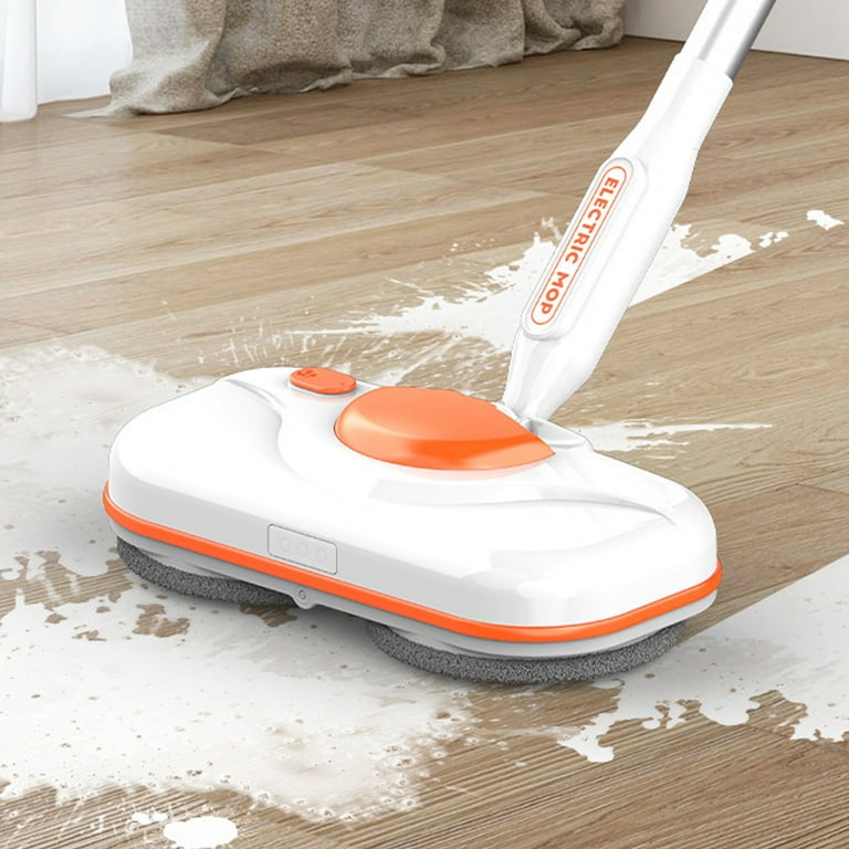 Mouliraty Electric Mop, Cordless Floor Cleaner LED Headlight and Water Sprayer, Up to 60 Mins Powerful Spin, Polisher Scrubber, Promotion on Sale