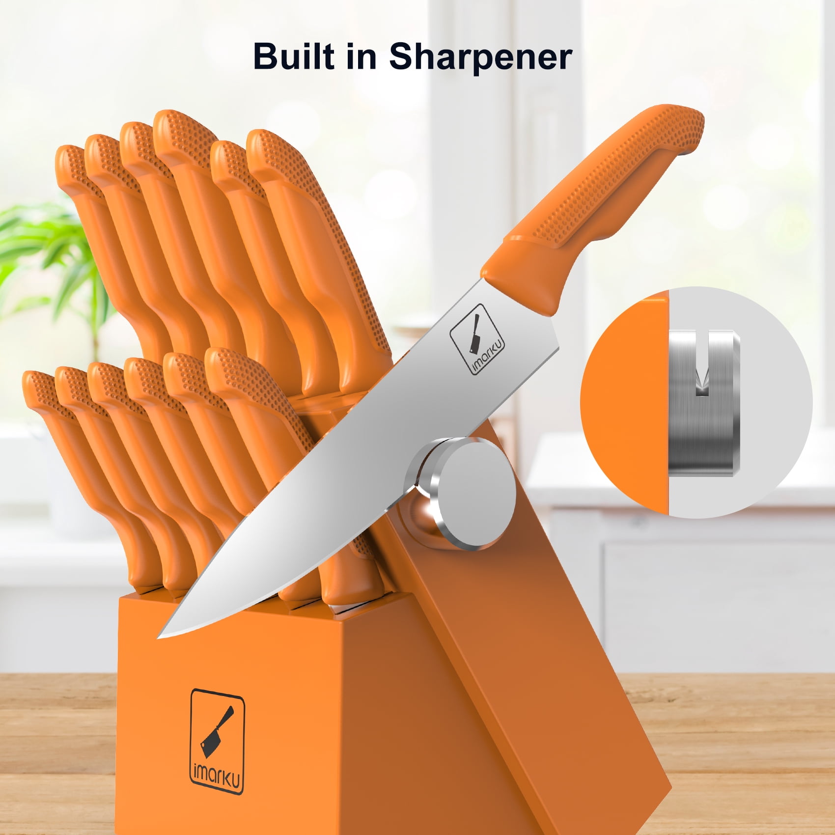 Upgraded Version! Kitchen Knives Set, 14 pcs Kitchen Knife Set, Holloween Decoration