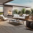 thumbnail image 2 of Customized outdoor sofa combination courtyard garden leisure solid wood furniture sunshine room balcony rattan lounge chair My Lux Decor Round, 2 of 22