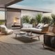 thumbnail image 2 of Customized outdoor sofa combination courtyard garden leisure solid wood furniture sunshine room balcony rattan lounge chair My Lux Decor Round, 2 of 22