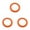 Orange, variant on 1-3PC Indestructible Dog Ring Toy for Aggressive Chewers Flying Disc Floating Fetch Toy for Outdoor Training Chewing Catching Grabbing Throwing for Large Medium Puppy