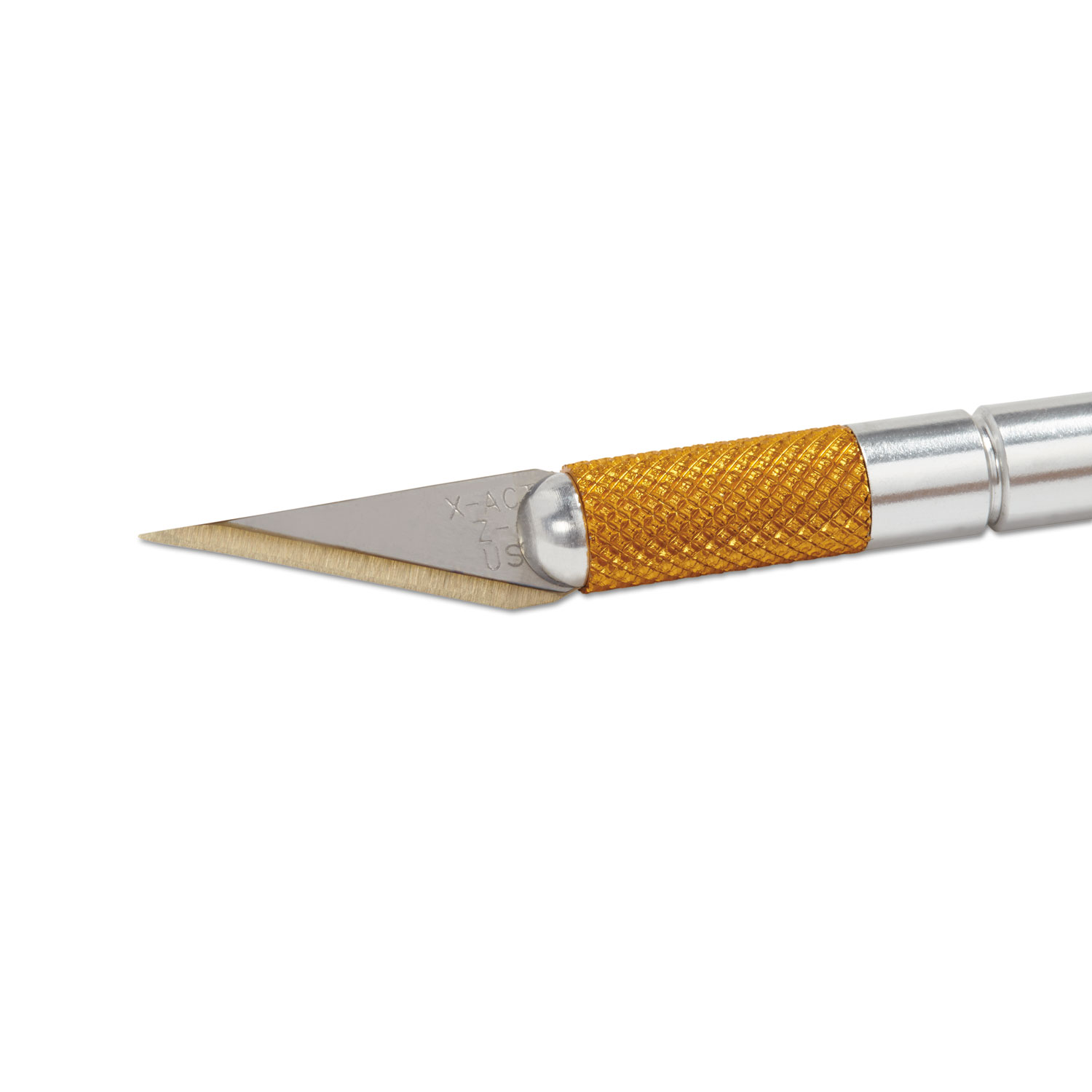 X-ACTO Z Series Light-Weight Precision Knife, No 11, 4-7/8 in L, Stainless Steel Blade, Aluminum Handle, Silver, Gold Hue - image 3 of 5