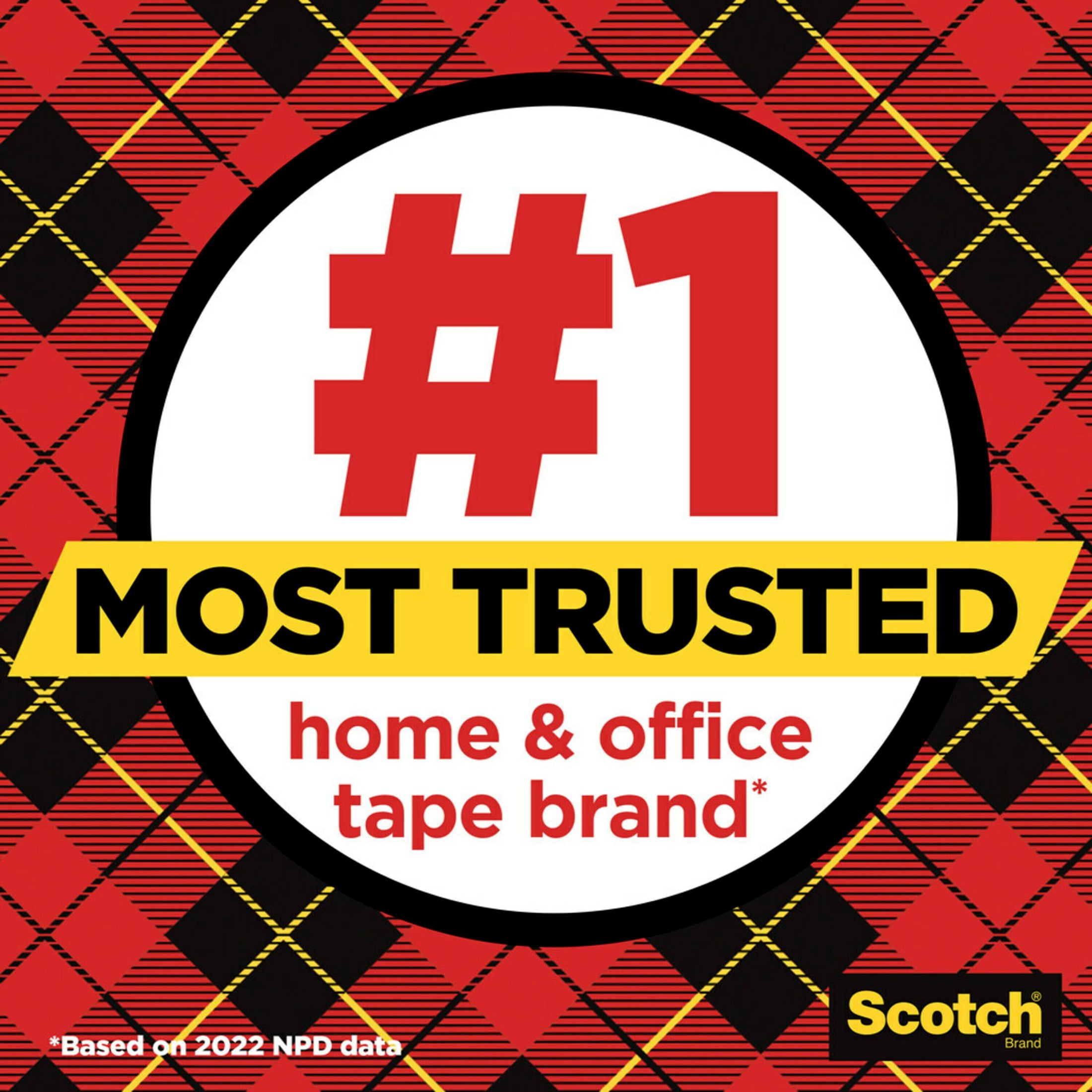 Scotch Super-Hold Tape, 3/4 in x 1,000 in, 10 Pack