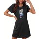 thumbnail image 4 of Camisón corto de mujer, vestido de largo medio con estampado de moda, camisón corto extragrande de mujer, camisón de manga corta con estampado de pecho a la moda, camisón de mujer, 4 of 5