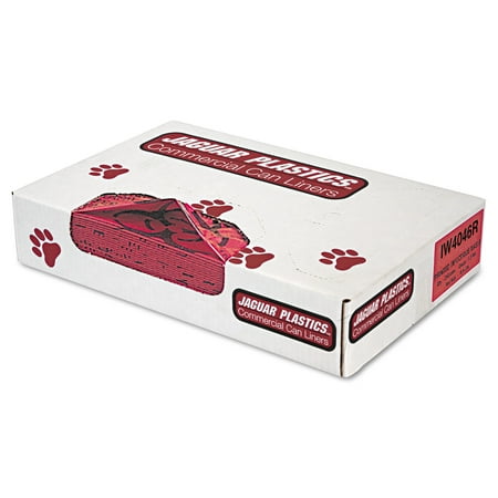 Jaguar Plastics Health Care Red 40 x 46 Bio-Hazard Printed Liners, 100 ct