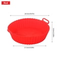 thumbnail image 5 of Cesta para Freidoras Aire Silicona Revestimientos Antiadherentes Horno Fácil Limpieza (revestimiento) Rojo, 5 of 5