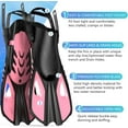 thumbnail image 5 of Snorkeling Gear for Adults Men Women, 3 in 1 Snorkel Set with Panoramic View Diving Mask Anti-Fog Anti-Leak, Snorkel Mask Dry Top Snorkel Fins for Swimming, Snorkeling and Travel Diving, 5 of 14