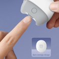 thumbnail image 4 of Rechargeable Infant Nails Trimmer Designed With Soft Glow Technology Nails Care Tool for Parental Grooming Accessory White, 4 of 4