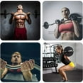 thumbnail image 6 of Olympic EZ Curl Barbell Bar, 47" EZ Curl Bar for Weight Lifting, Biceps, triceps, Back/Leg Muscle Group exercise,Chrome Curling Bar for 2 Inch Weight Plates,with 2 Spring Collars, 6 of 8