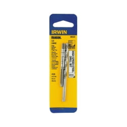 Irwin 80222 Tap and Drill Bit Set, 12-24 NC High Carbon Steel Plug Tap, # 16 High Speed Steel Drill Bit,