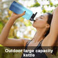 thumbnail image 3 of Botella de agua deportiva: a prueba de fugas, de acero inoxidable con aislamiento al vacío, doble pared, taza térmica, cantimplora de metal, 3 of 5