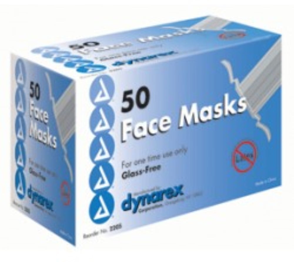 Dynarex Free Surgical Face Mask with Tie-On 50 ea (Pack of 3) by