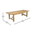 thumbnail image 5 of Flash Furniture 9' x 40" Rectangular Antique Rustic Light Natural Solid Pine Folding Farm Table, 5 of 9