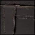 thumbnail image 4 of DecMode Handmade Storage Dark Brown Leather Decorative Box with Snap Front Closure and Detailed Stitching, 2 Count, 4 of 7