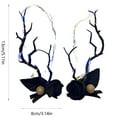thumbnail image 3 of Pinzas para el pelo con luz para mujeres y niñas, pasadores con cuernos de reno brillantes, accesorios para el pelo, 3 of 4