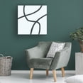 thumbnail image 3 of Canvas Wall Art - Line and Brush 'Single Wanderings 5' Wall Art for Living Room, Bedroom, or Office Décor by Trademark Fine Art - 14 x 14 Inches, 3 of 4