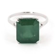thumbnail image 1 of Wedding Gift Solitaire Ring 3.55CT Lab Created Emerald Center Engagement Ring ,Minimalist Style Anniversary Ring, Promise RingPromise Gift, 1 of 4