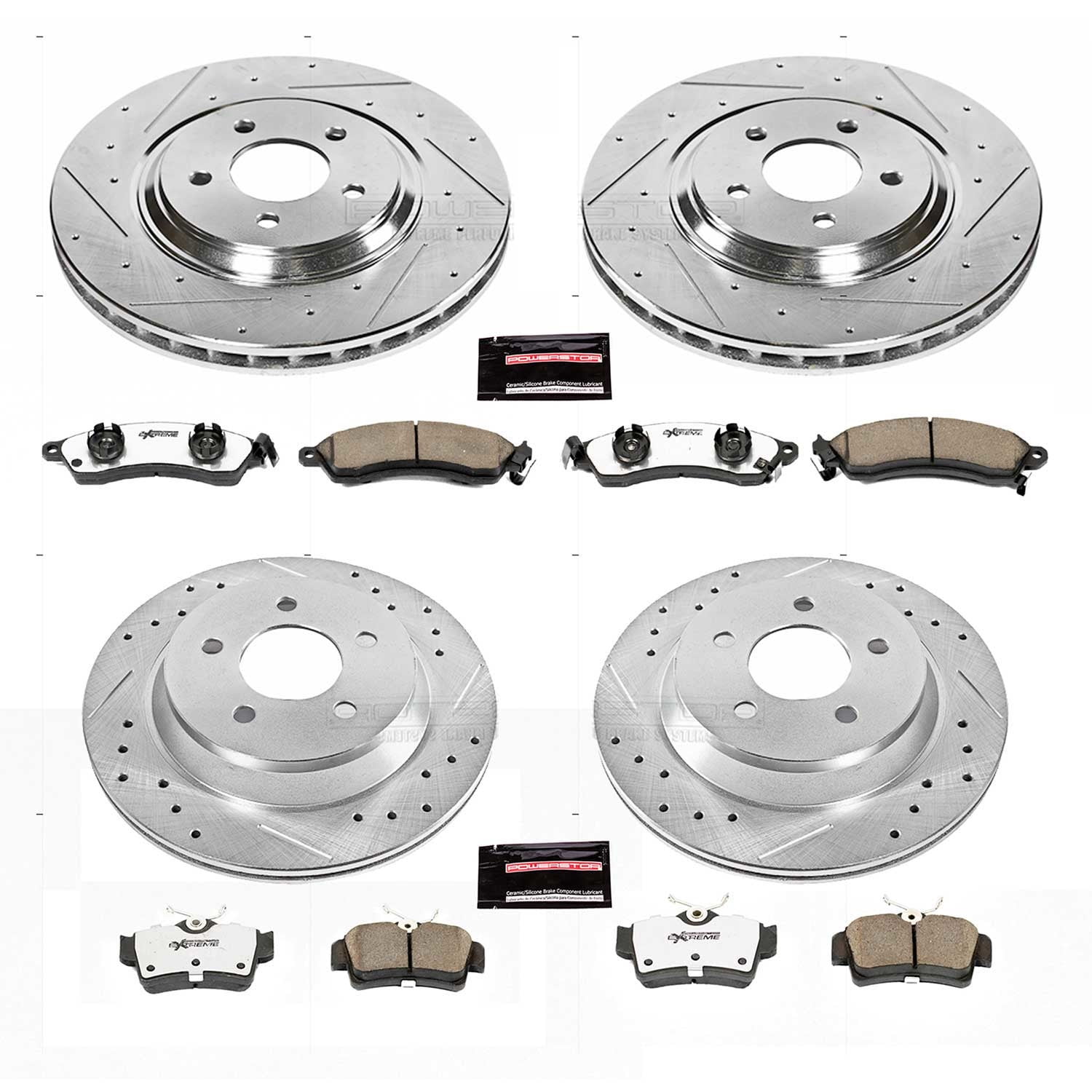 Power Stop Front and Rear Z26 Street Warrior Brake Kit K1305-26