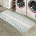 thumbnail image 6 of Kitchen Rugs and Mats,Retro Wood Board Light Blue Gradient 2 Piece Anti Fatigue Area Runner Rug Set Comfort Standing Floor Mat,Farmhouse Vintage Barn Non Slip Absorbent Doormats for Laundry/Bathroom, 6 of 6