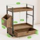 thumbnail image 2 of Organizador de baño Aollewoiti de madera de 2 niveles con cajón, 2 of 7