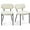 Dining Chairs-white-2pcs, variant on YYEAN Counter Height Bar Stools, Set of 2, 24" Modern Backless Bar Stools, Ideal for Kitchen Counter, Kitchen Island, Boucle Sherpa Padded Cover, with Round Soft Seat and Foot Rest, Black