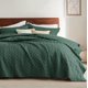 thumbnail image 1 of Juego de colcha Bedsure California King verde oscuro para todas las estaciones, 1 of 7
