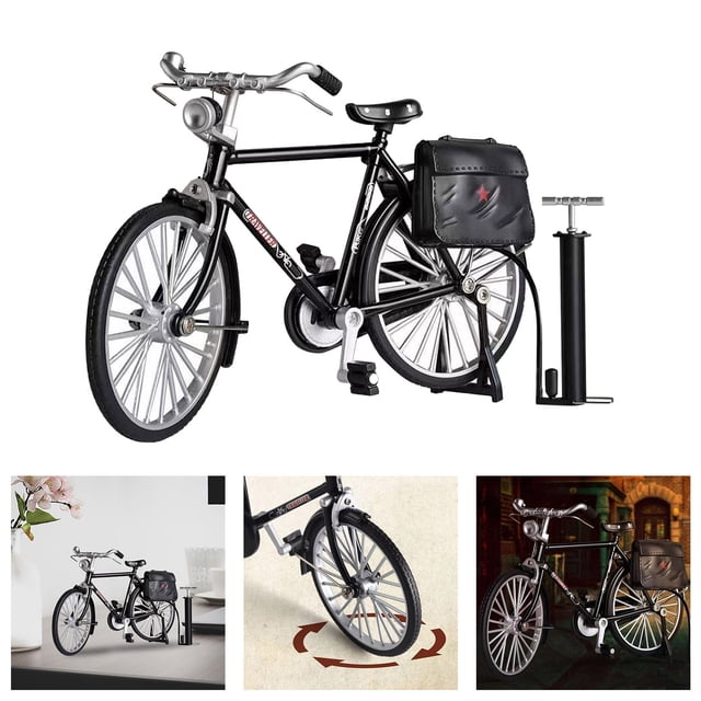 SIfdSeng Bulk Kid Toys Diy Model Scale Diy Retro Model Ornament for Kids Mini Model Scale Diy Kit Assembled Model Finger Bike Models Miniature Toy Cool Toys for Kids Preschool Toys for Classroom Bulk