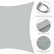 thumbnail image 4 of Yescom 23x22Ft Rectangle Sun Shade Sail Canopy UV Block Commercial Carpark Pool Camping Playground Outdoor Cload Gray, 4 of 10