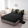thumbnail image 5 of Homewish Safari Animal Bear 7 Pieces Bedding Comforter Set,Tropical Botanical Plant Full Bedding Set,Brown Green Black Fitted Sheet Flat Sheet For Boys Kids,Breathable Home Decor Reversible, 5 of 8
