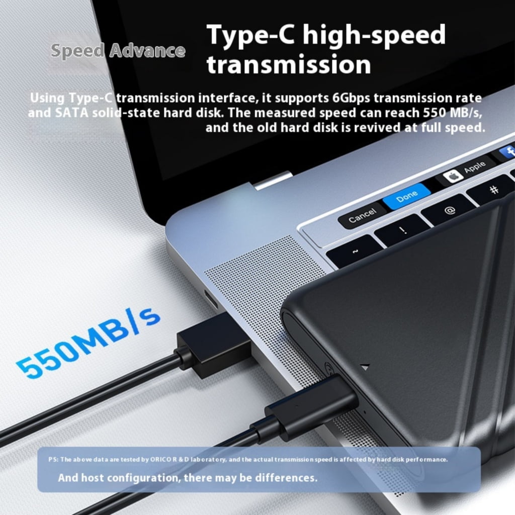 Drrntien 5Gbps 2.5inch USB3.0 Hard Drive Enclosure External Hard Drive Case Portable