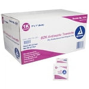 Dynarex 1331 Bzk Antiseptic Towelettes Bulk - 1 000/Case