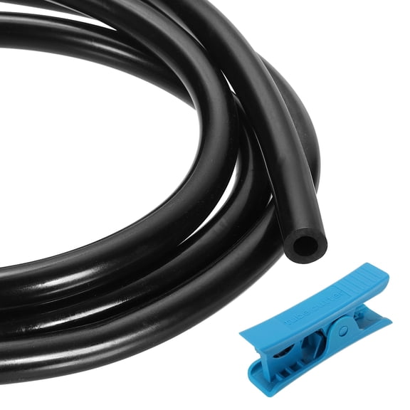 Uxcell 5/16" Vacuum Hose, 10FT Silicone Vacuum Hose Automotive Line Tubing 43PSI Max Pressure for Auto Replacement, Black (14mm OD)