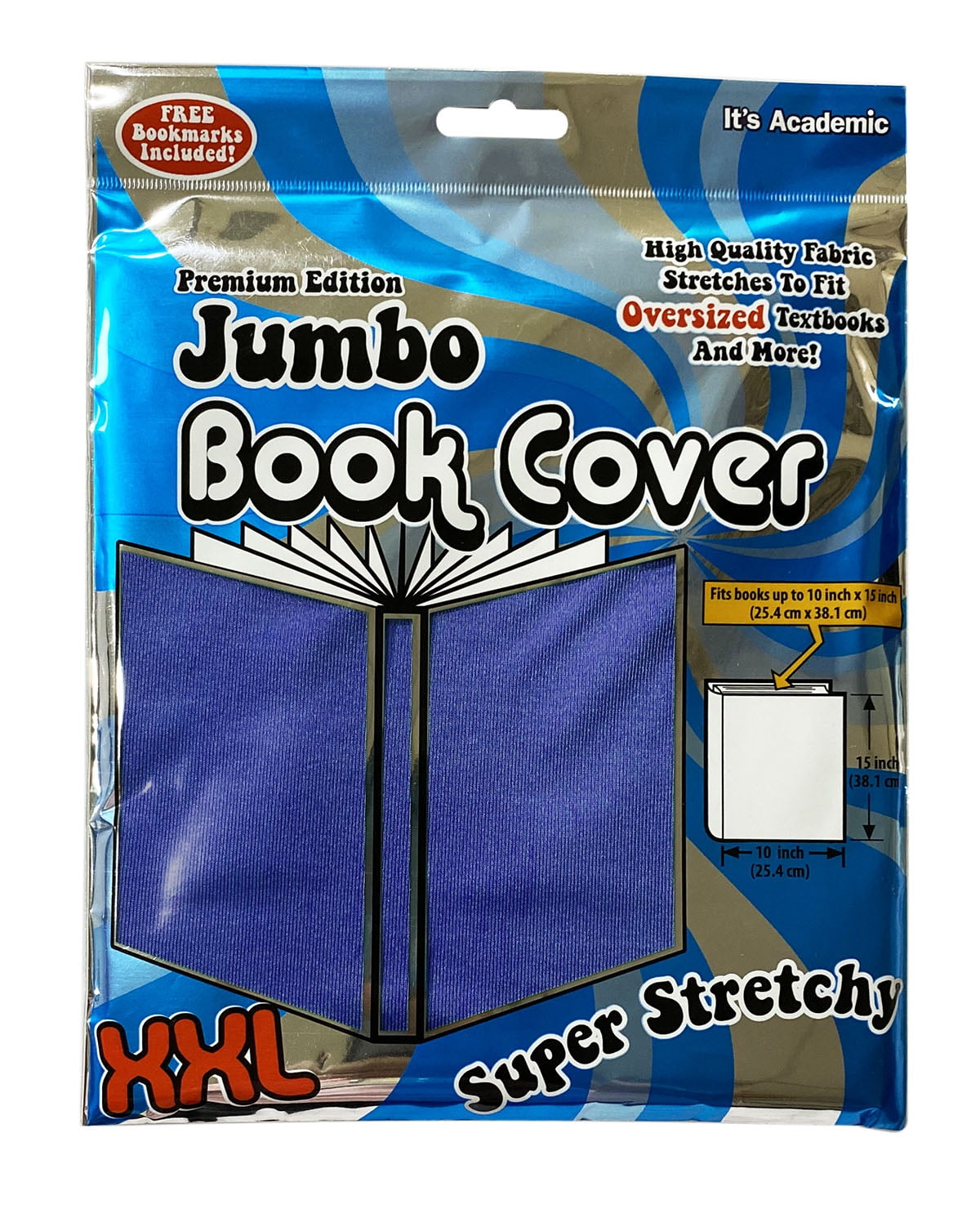 * Jumbo Fabric Book Cover Lot Of 5 XXL Stretchable Black It's Academic * 
