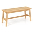 thumbnail image 1 of Costway 39.5" Bamboo Dining Bench with Handwoven Rattan Seat, Wooden Entryway Bench, 1 of 10