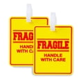 thumbnail image 1 of 2-pack bright large travel luggage tags 5x4 inches, 1 of 5
