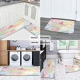 thumbnail image 6 of Kitchen Rugs and Mats Non Skid Washable Spring Flowers Leaf Kitchen Mat and Rug Set,Floor Cushion Absorbent Rug,Rubber Backed Area Rugs for Kitchen Laundry, 6 of 7